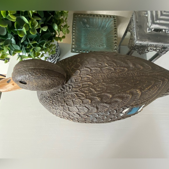 VINTAGE " FLAMBEAU " 16.5" HARD PLASTIC MALLARD HEN DUCK DECOY HUNTING - Picture 2 of 6